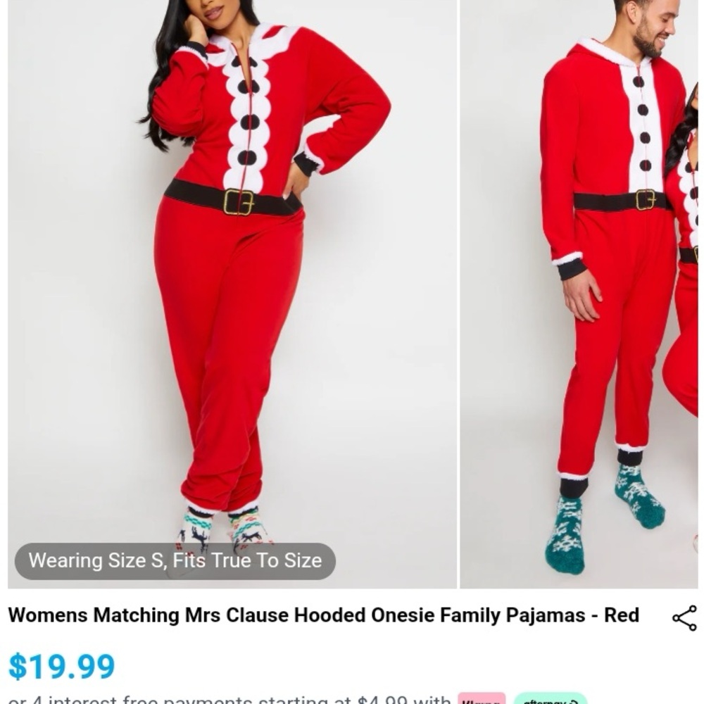 Cozy Red Women's Holiday Jumpsuit